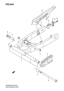 GSF650 (ABS) Маятник задний