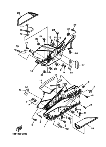 XP500 Support & repose pied