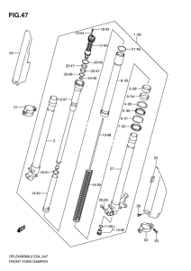 DR-Z400 Демпфер передней вилки