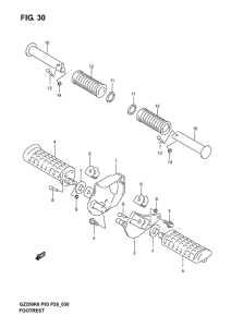 GZ250 Подножки