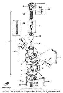 YZ490K Карбюратор