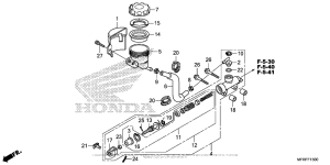 VT1300CT Задний тормозной цилиндр