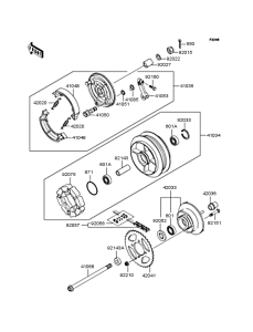 BJ250 Заднее колесо и цепь