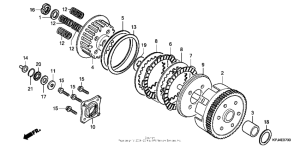 CB250 Сцепление