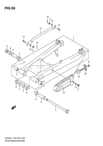 GZ250 Маятник задний