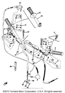 YZ100D Handle - wire
