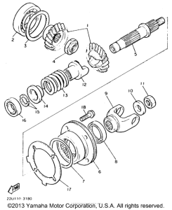 XV535EC Промежуточный ведущий вал