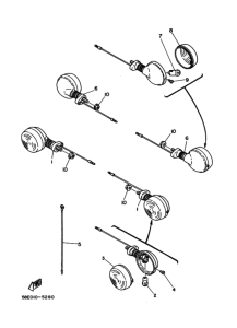 YB50 Rear flasher light assy
