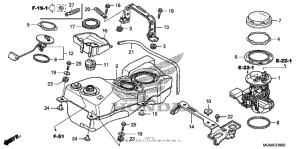GL1800 (ABS) Топливный бак