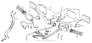 VF700F Control levers + switches + cables