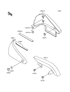 VN400 Боковые обтекатели