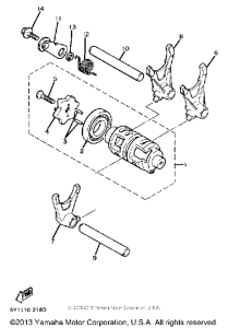 XT550K Копирный вал