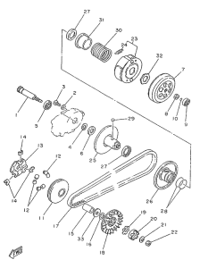 YA50R Сцепление