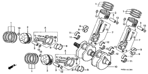 VF750C Коленвал