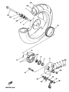 CY50 Переднее колесо