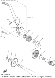 YZ125P Стартер