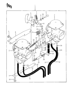 KZ400 Carburetor assy