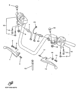 YP250D Handle switch. lever