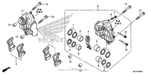 CBR600RR (ABS) Передний суппорт