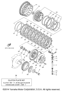 XV1700PCRC-B Сцепление