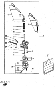 YQ50R Карбюратор