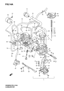 GS500 Carburetor assy