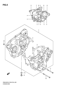 RMX450 Картер двигателя