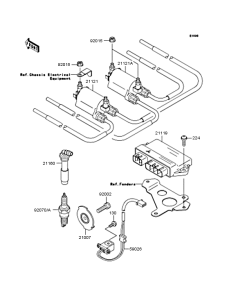 ZR400 Катушка зажигания