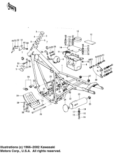  Frame / frame fittings / battery case / tool case