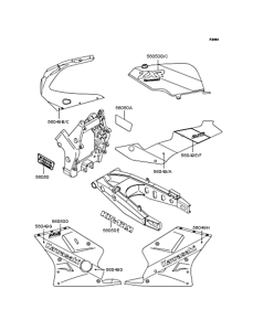 ZX250 Наклейки