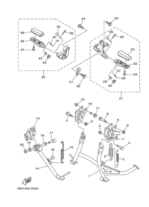 XP500A Stand & footrest