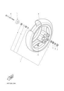 XQ125 Переднее колесо