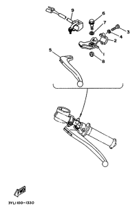 TZ250 Handle switch. lever