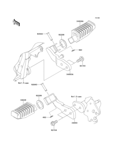 KL110 Подножки