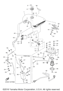 XVS1300BG Топливный бак