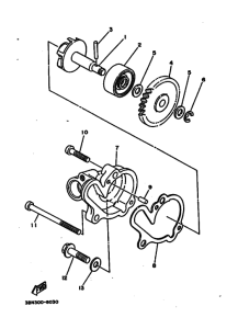 DT200R DT200RW Водяная помпа