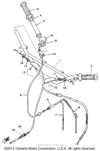 MX100G Руль -тросы