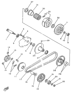 YA50R Сцепление