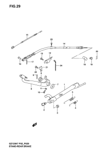 GZ125 Подножки