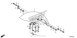 VT750C2B Front fender (3)