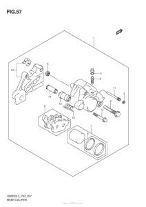 GSX-R250 Задний суппорт