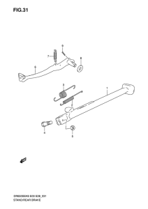 DR650 Подножки