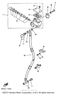 YSR50B Главный тормозной цилиндр