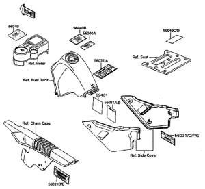 KL650 Наклейки