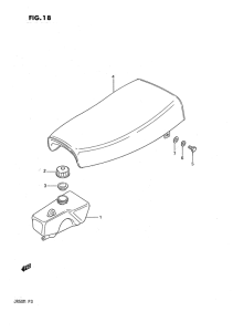 JR50 Oil tank - seat