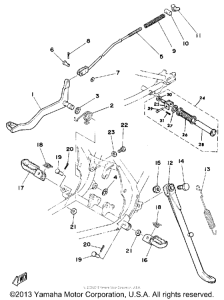 DT125H Подножки