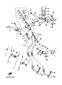 TRX850 Передний тормозной цилиндр