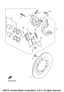 SR400 Передний суппорт