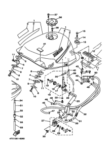 TDM850 Tank fuel