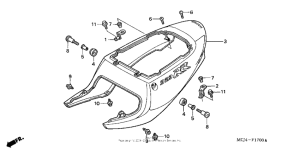 CBR900RE Rear cowl (1)